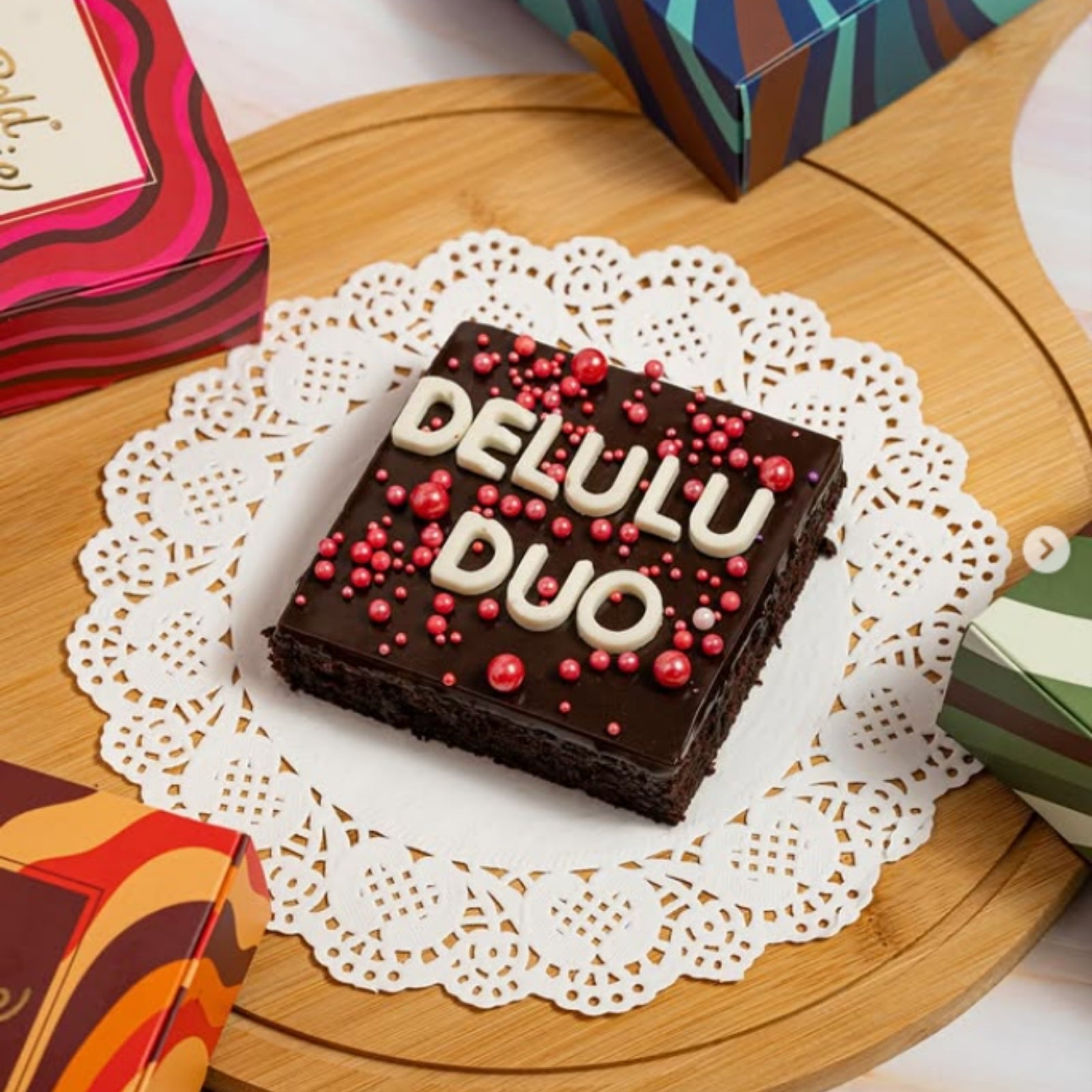 Customised Message Brownies