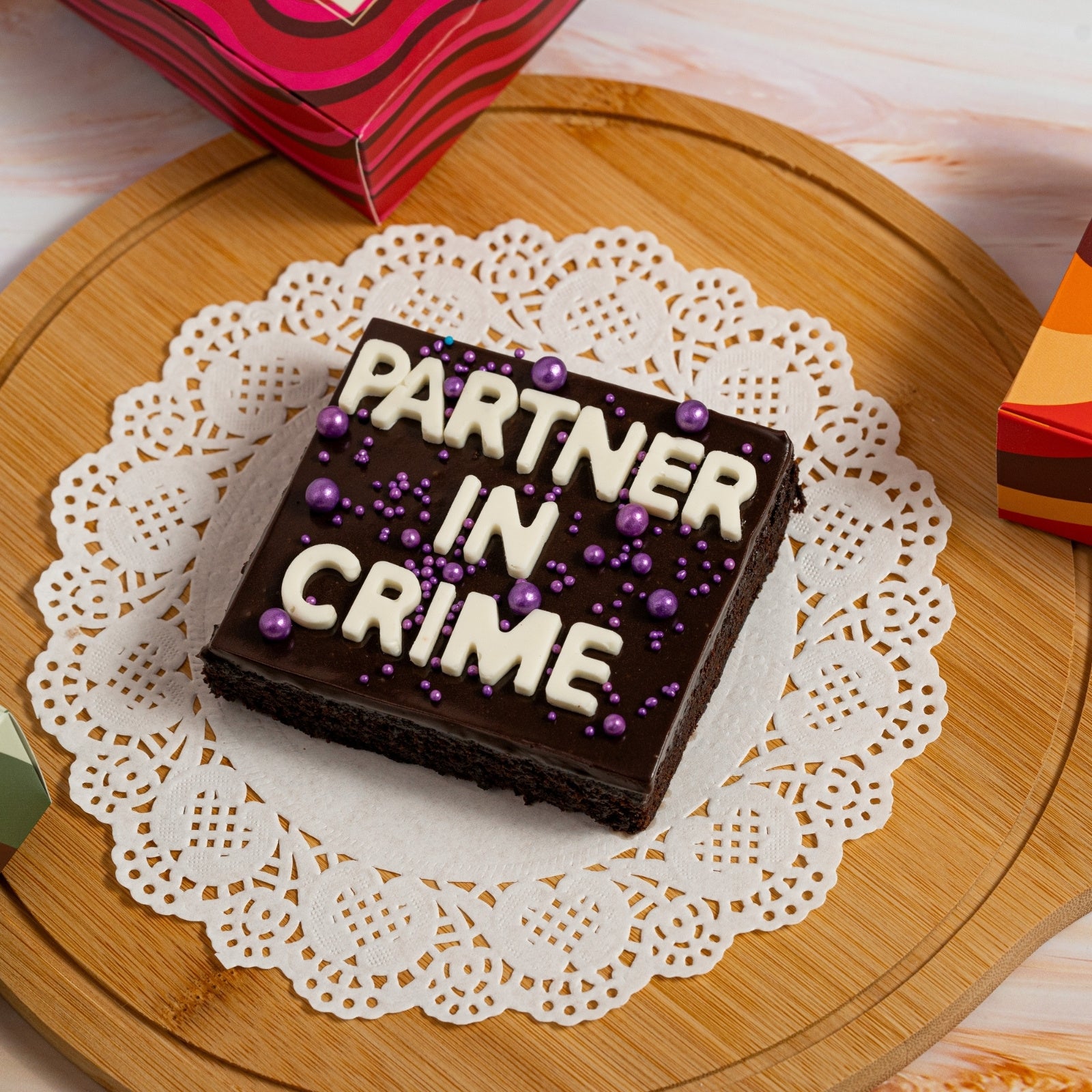 Customised Message Brownies